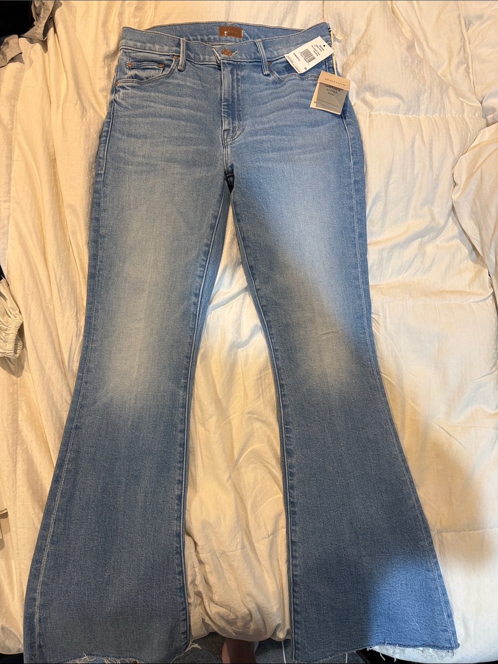 MOTHER Light Blue Flare Jeans